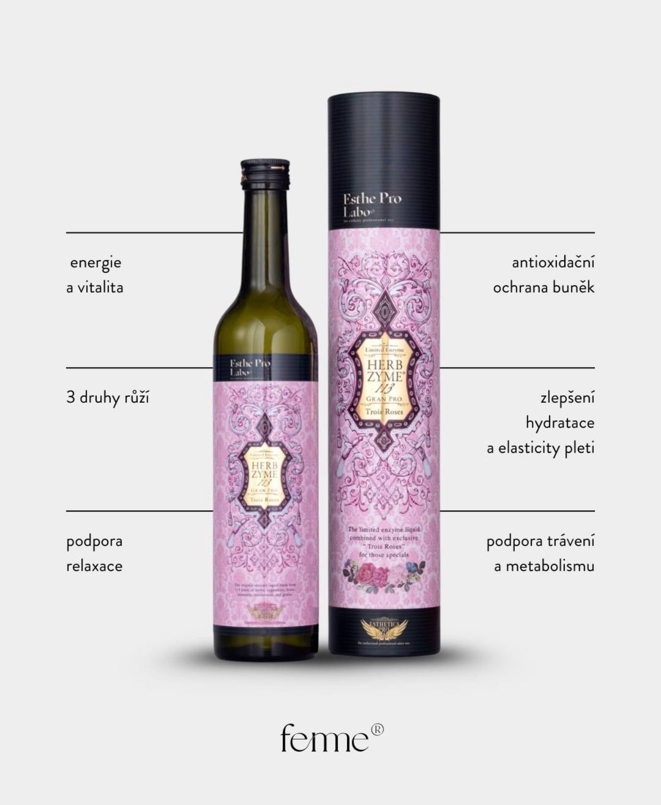 Herbzyme 113 Gran Pro Trois Roses - Metabolický restart