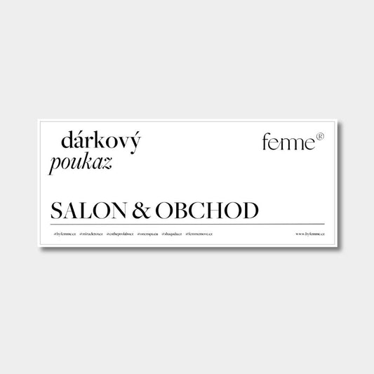 Buono regalo elettronico - solo per trattamenti e negozio Vinohrady