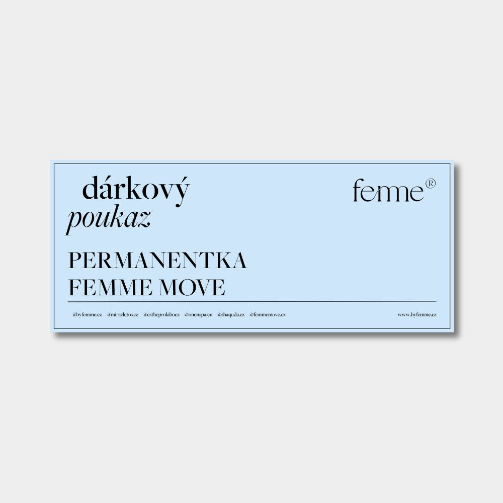 Permanentka do FEMME MOVE (8 lekcí) + 2 lekce zdarma